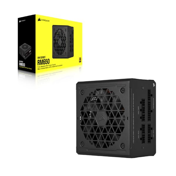 CORSAIR RM650 80 Plus Gold Fully Modular Low-Noise ATX 650 Watt Power Supply - NA - Black (Renewed) - Image 6