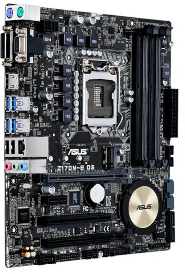 Asustek Computer Z170m-e D3 S1151 Z170 Matx Snd+gln+u3+m2 sata, Black (Renewed) - Image 3