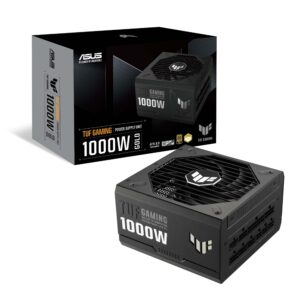 ASUS TUF Gaming 1000W Gold (1000 Watt, ATX 3.0 Compatible Fully Modular Power Supply, 80+ Gold Certified, Military-Grade Components, Dual Ball Bearing, Axial-tech Fan, PCB Coating) (Renewed)