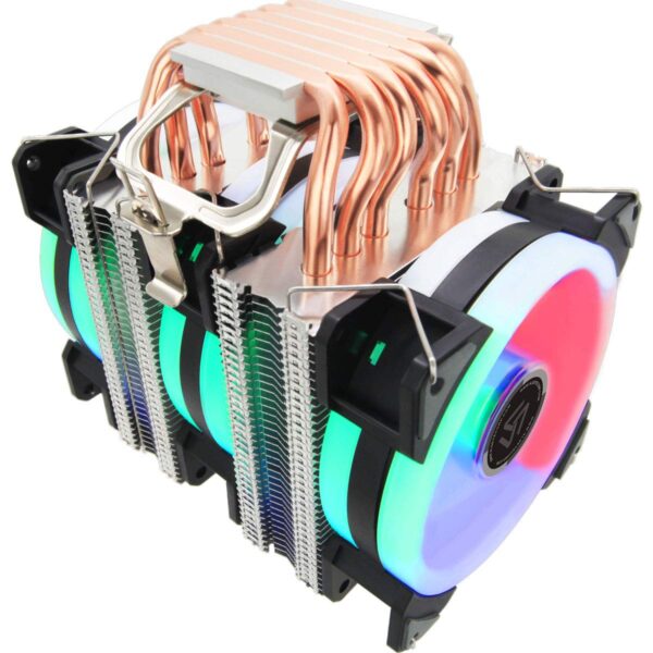 ALSEYE CPU Cooler, 90mm RGB CPU Fan 6 Heatpipes CPU Air Cooler 4 Pin Computer CPU Cooling Fan Radiator for Intel & AMD Motherboard CPU Cooling Easy Installation - Image 2