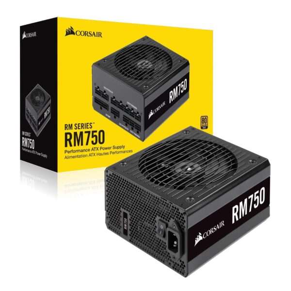 Corsair RM Series, RM750, 750 Watt, 80+ Gold Certified, Fully Modular Power Supply, Microsoft Modern Standby (Renewed) - Image 7
