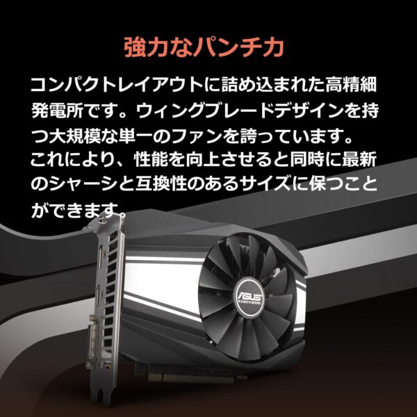 Asus GeForce GTX 1660 Super Overclocked 6GB Phoenix Fan Edition HDMI DP DVI Graphics Card (PH-GTX1660S-O6G) (Renewed) - Image 2