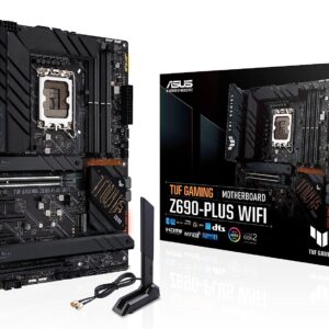 Asus TUF Gaming Z690-PLUS WiFi Socket LGA1700/ Intel Z690/ DDR5/ WiFi&Bluetooth/ SATA3&USB3.2/ M.2/ ATX Motherboard (Renewed)