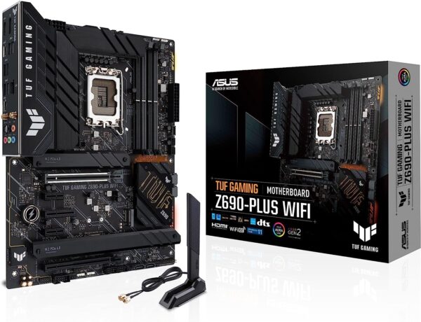 Asus TUF Gaming Z690-PLUS WiFi Socket LGA1700/ Intel Z690/ DDR5/ WiFi&Bluetooth/ SATA3&USB3.2/ M.2/ ATX Motherboard (Renewed)