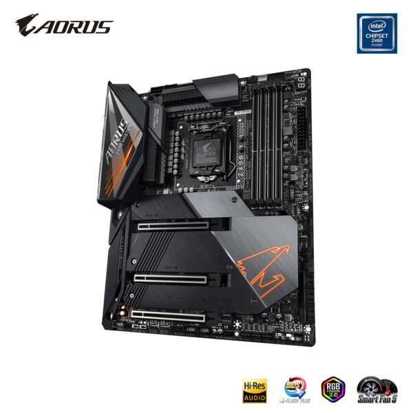 GIGABYTE Z490 AORUS Master (Intel LGA1200/Z490/ATX/Intel 2.5G LAN/3xM.2 Thermal Guard/SATA 6Gb/s/USB 3.2 Gen 2/Intel Wi-Fi 6/ESS Sabre DAC/Fins Array II/Gaming Motherboard) (Renewed) - Image 5
