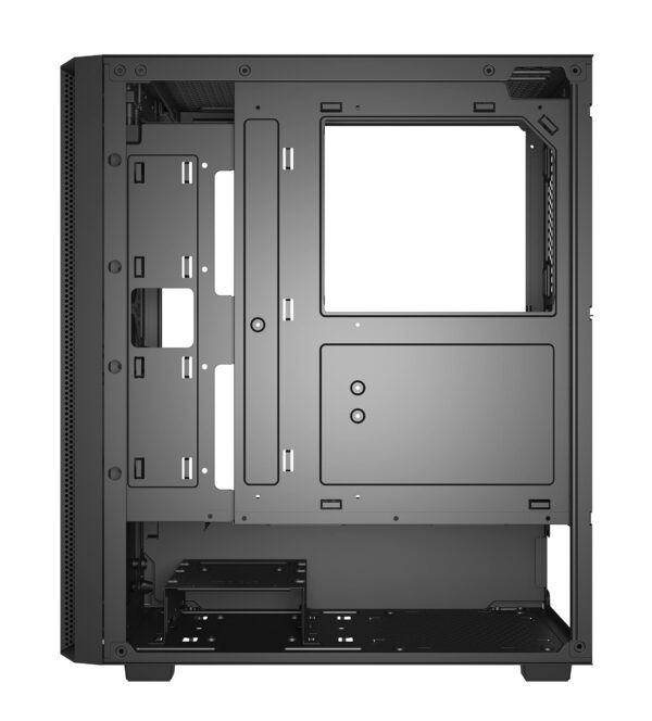 HellCrack HCS255 Black Midi PC Case, ATX, 6 x 120mm ARGB Fan Included, 1 x USB3.0 and 2 x USB2.0. Friendly Business, Office or Gaming Solution | Black, HCS255… - Image 7