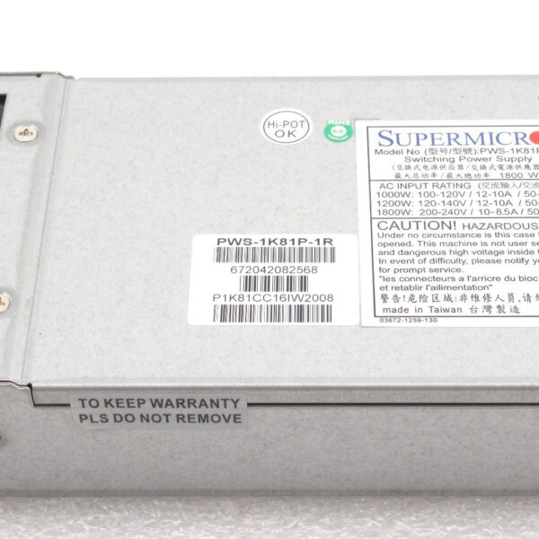 Supermicro Computer PWS-1K81P-1R Power Supply (Renewed) - Image 3