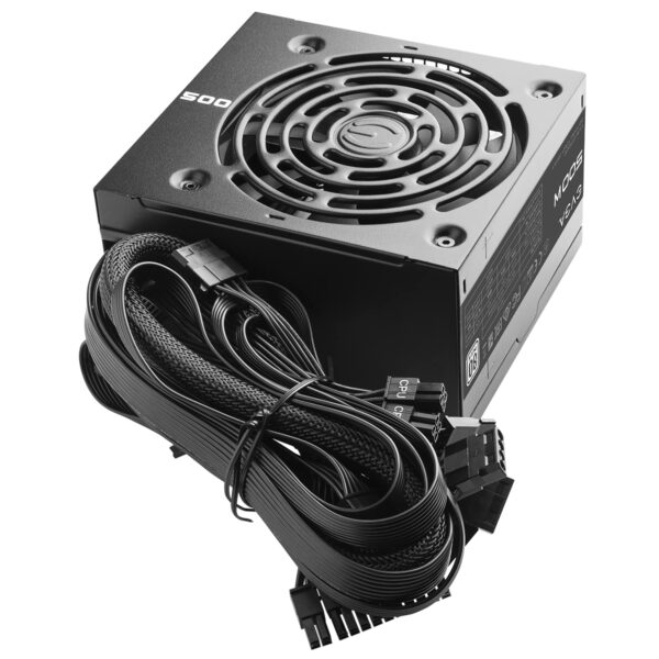 EVGA 500 W1, 80+ WHITE 500W, 3 Year Warranty, Power Supply 100-W1-0500-KR, Black (Renewed) - Image 4