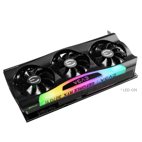 EVGA GeForce RTX 3070 Ti FTW3 Ultra Gaming, 8GB GDDR6X, 19000MHz Memory, 1860MHz GPU, 3 Fans, ARGB LED, Metal Backplate, PCIe 4.0, DisplayPort, Desktop Compatible - Image 8