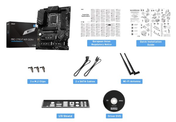 MSI PRO Z790-P WiFi DDR4 ProSeries Computer Gaming Motherboard (Supports 12th/13th Gen Intel Processors, LGA 1700, DDR4, PCIe 5.0, M.2, USB 3.2 Gen2, Wi-Fi 6E, ATX) Intel PC Motherboards (Renewed) - Image 6