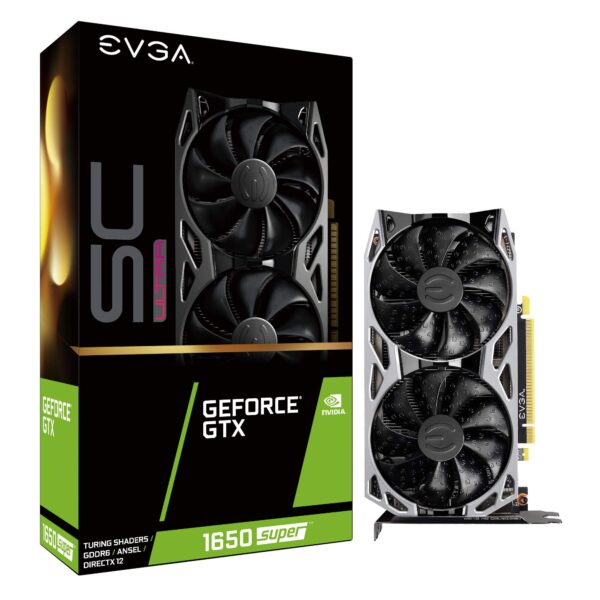 EVGA GeForce GTX 1650 Super SC Ultra Gaming, 4GB GDDR6, Dual Fan, Metal Backplate, 04G-P4-1357-KR (Renewed)