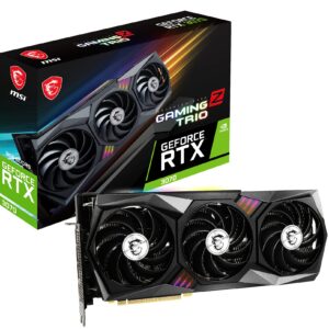MSI Gaming GeForce RTX 3070 Gaming Z Trio 8G LHR 8GB GDRR6 Nvlink Torx Fan 4 RGB, High-Performance NVIDIA GPU Video card, Ampere Architecture Computer Graphics Cards, Ideal for PC Gaming (Renewed)