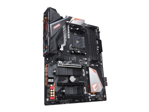 GIGABYTE B450 AORUS PRO WIFI (AMD Ryzen AM4/M.2 Thermal Guard with Onboard WIFI/HDMI/DVI/USB 3.1 Gen 2/DDR4/ATX/Motherboard) (Renewed) - Image 4