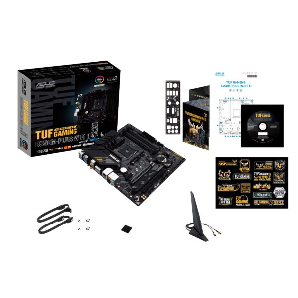 ASUS TUF Gaming B550-PLUS WiFi II AMD AM4 (3rd Gen Ryzen™) ATX Gaming Motherboard (PCIe 4.0, WiFi 6, 2.5Gb LAN, BIOS Flashback, USB 3.2 Gen 2, Addressable Gen 2 RGB Header and Aura Sync) (Renewed) - Image 6
