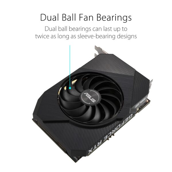 ASUS Phoenix NVIDIA GeForce RTX 3060 V2 Gaming Graphics Card- PCIe 4.0, 12GB GDDR6, HDMI, DisplayPort 1.4a, Axial-tech Fan Design, Protective Backplate, Dual ball fan bearings, Auto-Extreme (Renewed) - Image 5