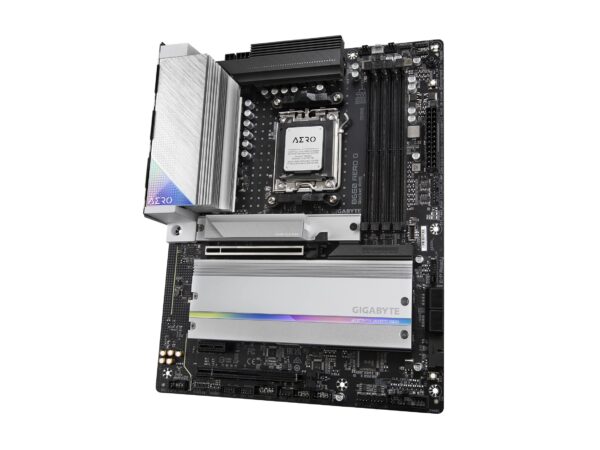 GIGABYTE B650 AERO G (AM5/ LGA 1718/ AMD B650/ ATX/ 5-Year Warranty/ DDR5/ PCIe 5.0 M.2/ PCIe 5.0/ USB 3.2 Gen2X2 Type-C/Wi-Fi 6E/ Intel 2.5GbE LAN/Motherboard) (Renewed) - Image 4