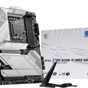 MSI MPG Z790 Edge TI MAX WiFi Gaming Motherboard (Supports 12th/13th Gen Intel Processors, LGA 1700, DDR5, PCIe 5.0, M.2, 2.5Gbps LAN, USB 3.2 Gen2, Wi-Fi 7, ATX) (Renewed)