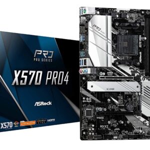 ASRock X570 Pro 4 AM4/4DDR4/HDMI/DP/ATX Motherboard (Renewed)
