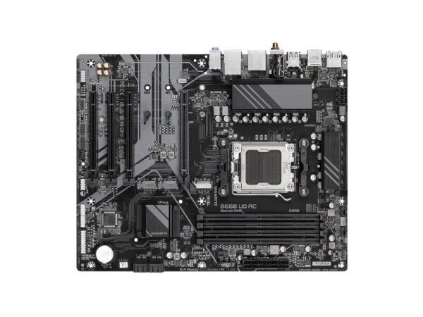 GIGABYTE B650 UD AC (rev. 1.0) AM5 LGA 1718 AMD B650 ATX Motherboard with 5-Year Warranty, DDR5, PCIe 4.0 M.2, PCIe 4.0, USB 3.2 Gen2x2 Type-C, GbE LAN (Renewed) - Image 4