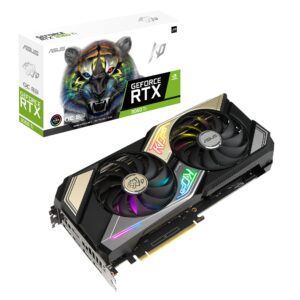 ASUS KO NVIDIA GeForce RTX 3060 Ti V2 OC Edition 8GB GDDR6 Gaming Graphics Card- PCIe 4.0, 8GB GDDR6 memory, LHR, HDMI 2.1, DisplayPort 1.4a, Axial-tech Fan Design, 0dB technology (Renewed)