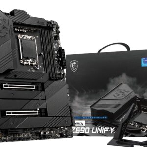 MSI MEG Z690 Unify Gaming Motherboard (ATX, 12th Gen Intel Core, LGA 1700 Socket, DDR5, PCIe 5, Dual 2.5G LAN, M.2 Slots, Wi-Fi 6E) (Renewed)