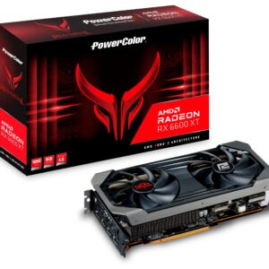 PowerColor Red Devil AMD Radeon RX 6600 XT Gaming Graphics Card with 8GB GDDR6 Memory, Powered by AMD RDNA 2, HDMI 2.1 (Renewed)