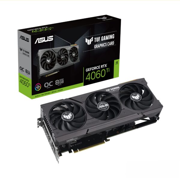 ASUS TUF Gaming GeForce RTX™ 4060 Ti OC Edition Gaming Graphics Card (PCIe 4.0, 8GB GDDR6, DLSS 3, HDMI 2.1a, DisplayPort 1.4a) (Renewed)