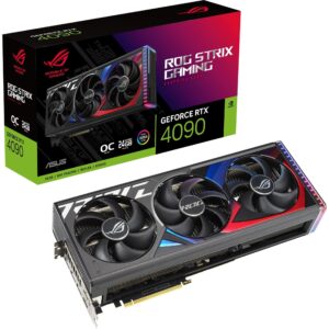 ASUS ROG Strix GeForce RTX® 4090 OC Edition Gaming Graphics Card (PCIe 4.0, 24GB GDDR6X, HDMI 2.1a, DisplayPort 1.4a) (Renewed)
