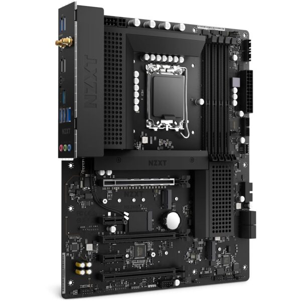 NZXT N5 Z690 Motherboard - N5-Z69XT-B1 - Intel Z690 chipset (Supports 12th Gen CPUs) - ATX Gaming Motherboard - Integrated I/O Shield - WiFi 6E connectivity - Bluetooth V5.2 - Black (Renewed) - Image 3