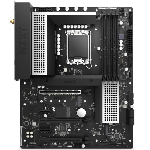 NZXT N5 Z690 Motherboard - N5-Z69XT-W1 - Intel Z690 chipset (Supports 12th Gen CPUs) - ATX Gaming Motherboard - Integrated I/O Shield - WiFi 6E connectivity - Bluetooth V5.2 - White (Renewed) - Image 2