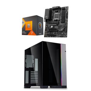 AMD Ryzen 7 7800X3D 8-Core16-Thread Desktop Processor + MSI PRO B650-P WiFi ProSeries Motherboard (AMD AM5, ATX, DDR5, PCIe 4.0) + LIAN LI O11 Dynamic EVO Desktop Computer Case Grey