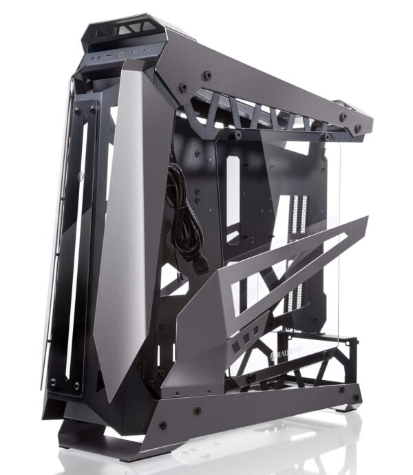 RAIJINTEK NYX PRO Titan Open Frame Alu. PC Case, Tempered Glass, Flip Open Top & Front Panel, max. 496mm VGA Card, max. 2.5 SSD×4, max. 12025 Fanx6, PCI Express Gen3 Riser Card (0R20B00182)