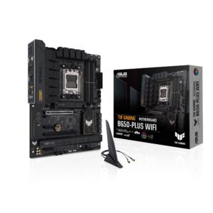 ASUS TUF GAMING B650-PLUS WIFI Motherboard Socket AMD AM5 (Ryzen 7000, ATX, PCIe 5.0, DDR5 Memory, 14 Power Stage, USB 3.1 Gen 2 x 2 Type-C, WiFi6, Aura Sync)