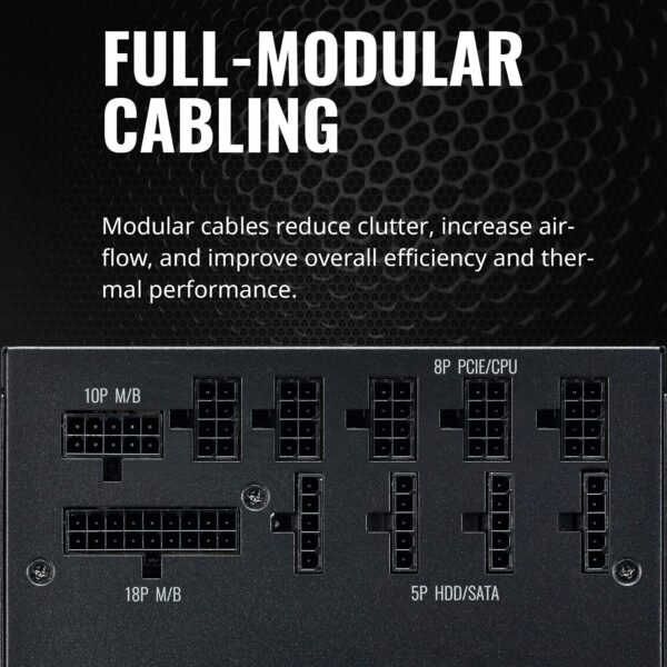 Cooler Master V850 Gold V2 Full Modular,850W, 80+ Gold Efficiency, Semi-fanless Operation, 16AWG PCIe high-Efficiency Cables (Renewed) - Image 5