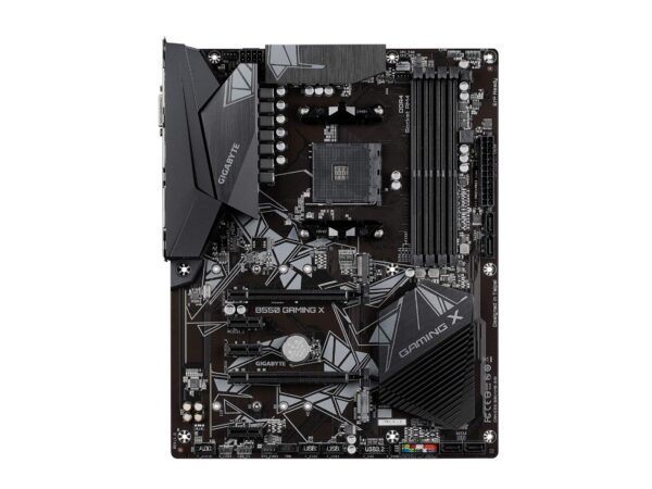 GIGABYTE B550 Gaming X (AM4 AMD/B550/ATX/Dual M.2/SATA 6Gb/s/USB 3.2 Gen 2/PCIe 4.0/HDMI/DVI/USB 3.1 Gen 2/DDR4/Gaming Motherboard) (Renewed) - Image 2