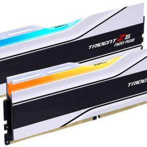 G.SKILL Trident Z5 Neo RGB Series (AMD Expo) DDR5 RAM 32GB (2x16GB) 6000MT/s CL28-36-36-96 1.40V Desktop Computer Memory UDIMM - Matte White (F5-6000J2836G16GX2-TZ5NRW)