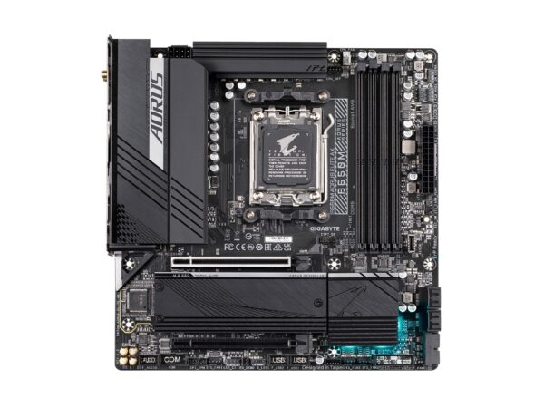 GIGABYTE B650M AORUS Elite AX (AM5/ LGA 1718/ AMD B650/ Micro-ATX/ 5-Year Warranty/ DDR5/ 2* M.2/ PCIe 5.0/ USB 3.2 Gen2X2 Type-C/Intel 2.5GbE LAN/Q-Flash Plus/EZ-Latch/Gaming Motherboard) (Renewed) - Image 2