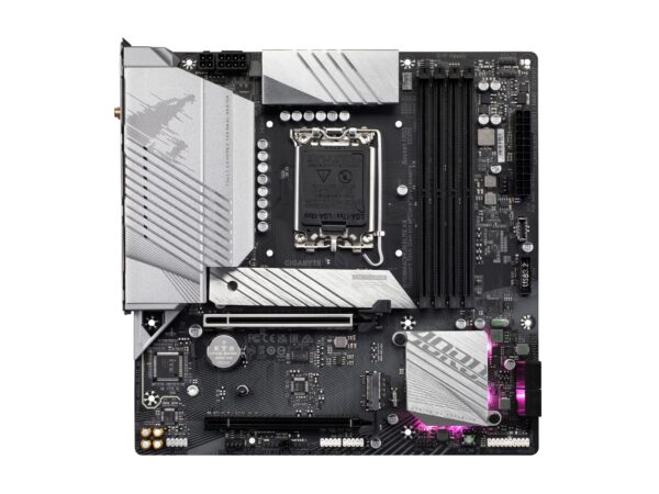 GIGABYTE B760M AORUS Elite AX (LGA 1700/ Intel/ B760/ M-ATX/ DDR5/ Dual M.2/ PCIe 4.0/ USB 3.2 Gen2X2 Type-C/Intel Wi-Fi 6E/ 2.5GbE LAN/Q-Flash Plus/PCIe EZ-Latch/Gaming Motherboard) (Renewed) - Image 3
