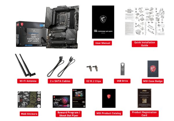 MSI MAG Z690 Tomahawk WiFi DDR4 Computer Gaming Motherboard (ATX, 12th Gen Intel Core, LGA 1700 Socket, DDR4, PCIe 4, CFX, M.2 Slots, Wi-Fi 6E, Lightning USB 20G) Intel PC Motherboards (Renewed) - Image 7