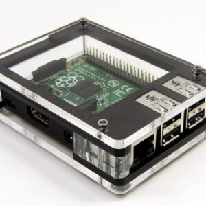 Zebra Deep - Case for Raspberry Pi B+ and 2B (Black Ice) ~ C4Labs