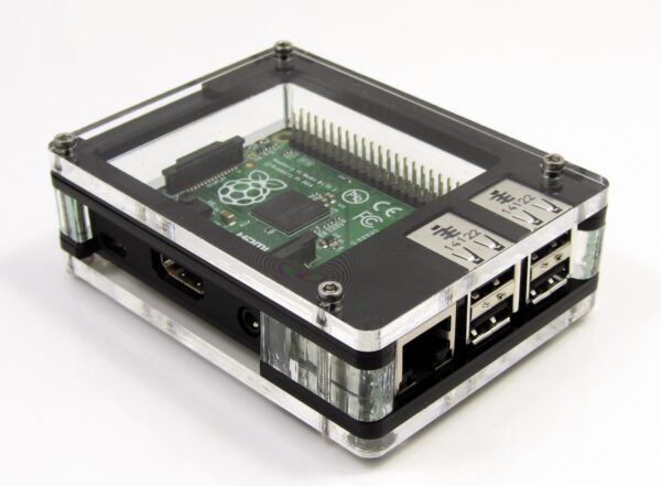 Zebra Deep - Case for Raspberry Pi B+ and 2B (Black Ice) ~ C4Labs