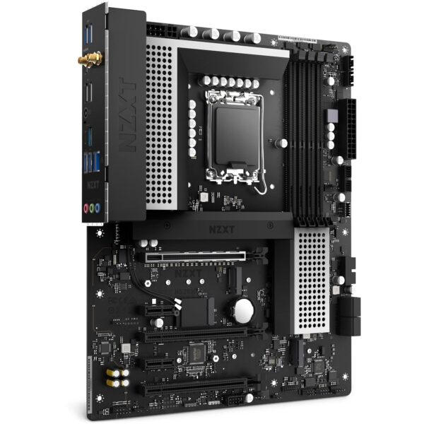 NZXT N5 Z690 Motherboard - N5-Z69XT-W1 - Intel Z690 chipset (Supports 12th Gen CPUs) - ATX Gaming Motherboard - Integrated I/O Shield - WiFi 6E connectivity - Bluetooth V5.2 - White (Renewed) - Image 3
