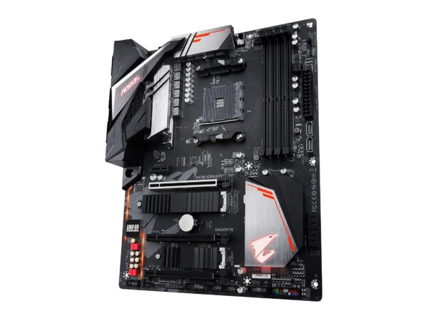 GIGABYTE B450 AORUS PRO WIFI (AMD Ryzen AM4/M.2 Thermal Guard with Onboard WIFI/HDMI/DVI/USB 3.1 Gen 2/DDR4/ATX/Motherboard) (Renewed) - Image 3