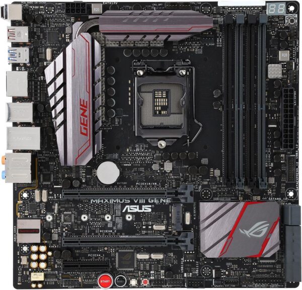 Asus ROG MAXIMUS VIII GENE LGA1151 DDR4 M.2 SATA 6Gb/s USB3.1 Type A Type C Intel Z170 mATX Motherboard (Certified Refurbished)