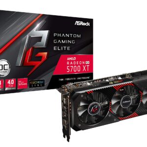 ASROCK Radeon RX 5700 XT Phantom Gaming Elite Graphics cardsRX5700XT PG E (Renewed)
