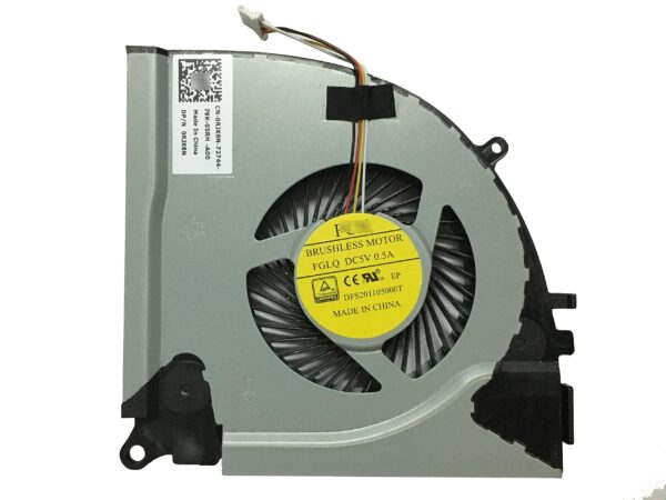 HK-Part Replacement Fan for Dell Inspiron 7557 7559 15-7000 15-7557 15-7559 Series Laptop Cooling Fan DP/N 0RJX6N CN-0RJX6N - Image 2