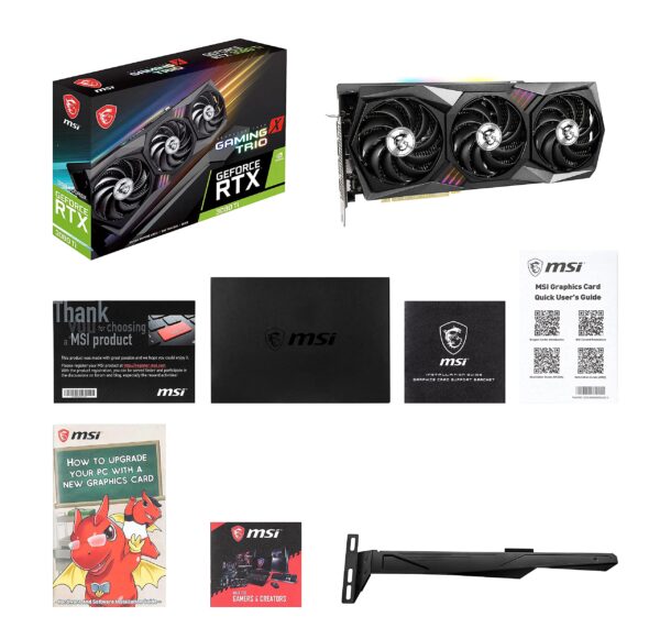 MSI Gaming GeForce RTX 3080 Ti Gaming X Trio 12G Computer Gaming Graphics Card 12GB GDRR6X 320-Bit HDMI/DP Nvlink Torx Fan 3 Ampere Architecture OC, NVIDIA GPU Video Cards for Gaming PC (Renewed) - Image 6