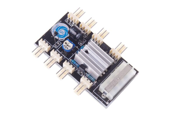 SMAKN PC FAN HUB temperature-controlled supports 8 Ports 12V 3pin Fan Cable - Image 5