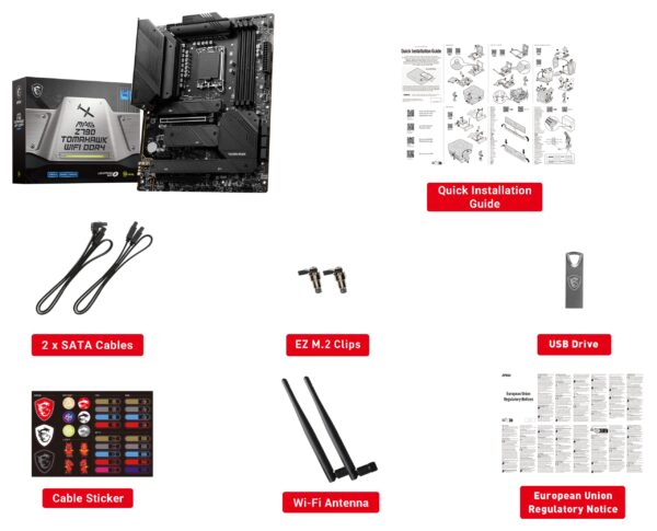 MSI MAG Z790 Tomahawk WiFi DDR4 Computer Gaming Motherboard (Supports 12th/13th Gen Intel Processors, LGA 1700, DDR4, PCIe 5.0, M.2, LAN, USB 3.2, Wi-Fi 6E, ATX) Intel PC Motherboards (Renewed) - Image 7