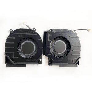 Fleshy Leaf Replacement CPU+GPU Cooling Fan for HP Victus 9 16-R TPN-C169 Laptop N44738-001 JPR60 JPP67 JPR68 JPP61 MG75091V1-C190-S9A MG75091V1-C180-S9A DC12V 9.60W